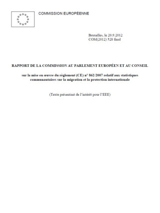 Page de couverture du rapport de la Commission