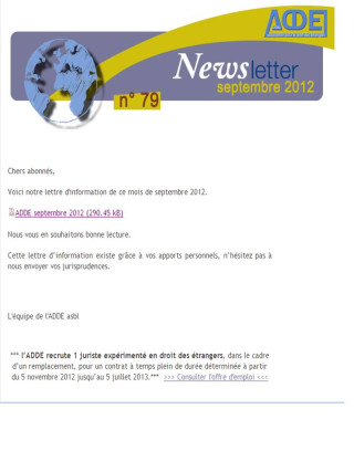 ADDE September newsletter coverpage
