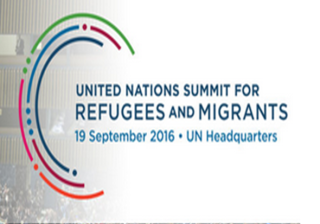 Un Summit on refugees and migrants, logo