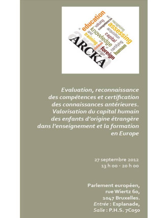 Page de garde du dépliant de la conférence