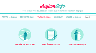 Capture d'écran de la page arrivée en Belgique