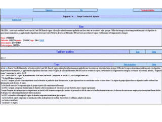 Print screen of Belgiquelex - Royal decree 8 May 2014