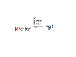 Logos Gouvernement du Canada, Fondation Roi Baudouin, Quebec Délégation