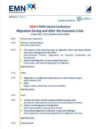 Draft agenda of Conference