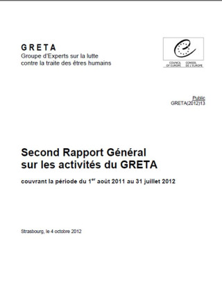 Page de couverture du rapport de GRETA