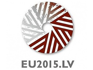 Logo présidence lettone UE
