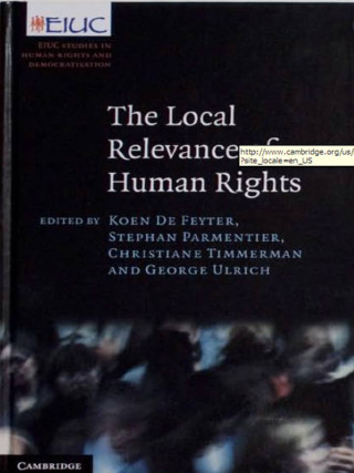 Coverpage of the book "The local relevance of human rights"
