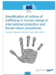 Cover syntheserapport EU over Identificatie slachtoffers mensenhandel
