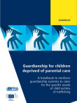 Page de couverture du rapport FRA sur la tutelle des enfants privés de protectio