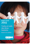 Image couverture - Rapport annuel traite et trafic des êtres humains 2015 (Myria