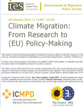 Announcement sheet of IES policy forum