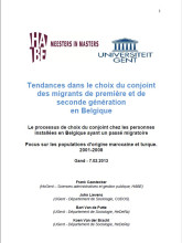 First page of the publication on the marital choice of migrants in Belgium