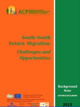 Cover page of this publication on South South Return Migration