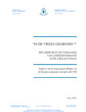 cover BCHV/CBAR report on COI