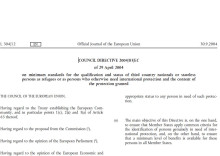 Page de garde de la Directive