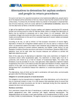 Cover image Alternatives to detention (FRA)