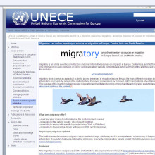 Page d'accueil du projet migratory