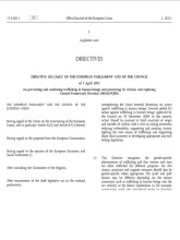 Première page de la directive 2011/36/UE