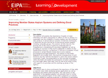 screenshot website EIPA
