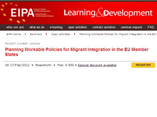 Impression d'écran de la page du site IEAP relative au séminaire