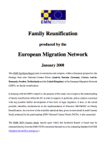 Page de couverture de l'étude REM Regroupement familial
