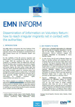 Cover Image EMN Inform Dissemination of information on voluntary return
