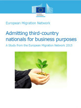 Cover page of EU synthesis of EMN business migration study