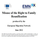 Cover page of EMN synthesis report on Misuse of Family Reunification Right