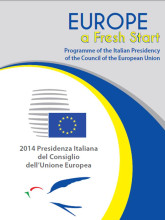 Page de couverture du programme de présidence italienne