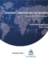 Cover page of the Europol-Interpol report on migrant smuggling 