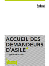 Page de couverture du rapport Fedasil 2011 relatif à l'accueil