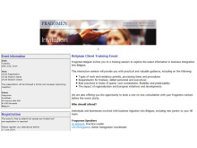 Screenshot of invitation