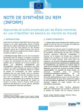 1ère page de la note de synthèse sur identifier les besoins du marché du travail