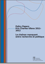 Page de couverture des policy papers sur les travaux honorés