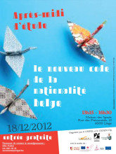 Flyer of the study afternoon on the new Belgian nationality code