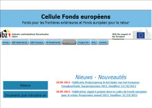 Printscreen of the page of the unit in charge of EU funds